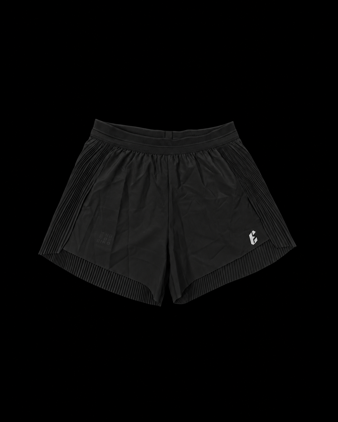 WOMEN BLACK REFLECTIVE RUNNING SHORT